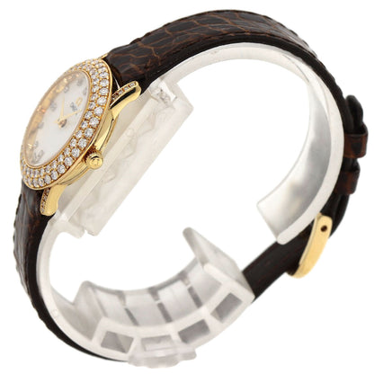 OMEGA De Ville Watches 5951055 K18 Yellow Gold/Leather Ladies