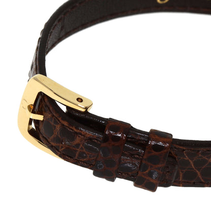 OMEGA De Ville Watches 5951055 K18 Yellow Gold/Leather Ladies