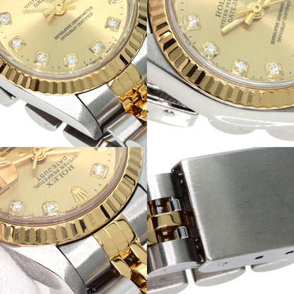 ROLEX DATEJUST 10P Diamond Watches 69173G Stainless Steel/SSxK18YG Ladies