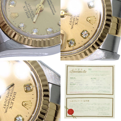 ROLEX DATEJUST 10P Diamond Watches 69173G Stainless Steel/SSxK18YG Ladies