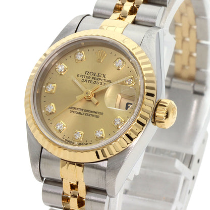 ROLEX DATEJUST 10P Diamond Watches 69173G Stainless Steel/SSxK18YG Ladies