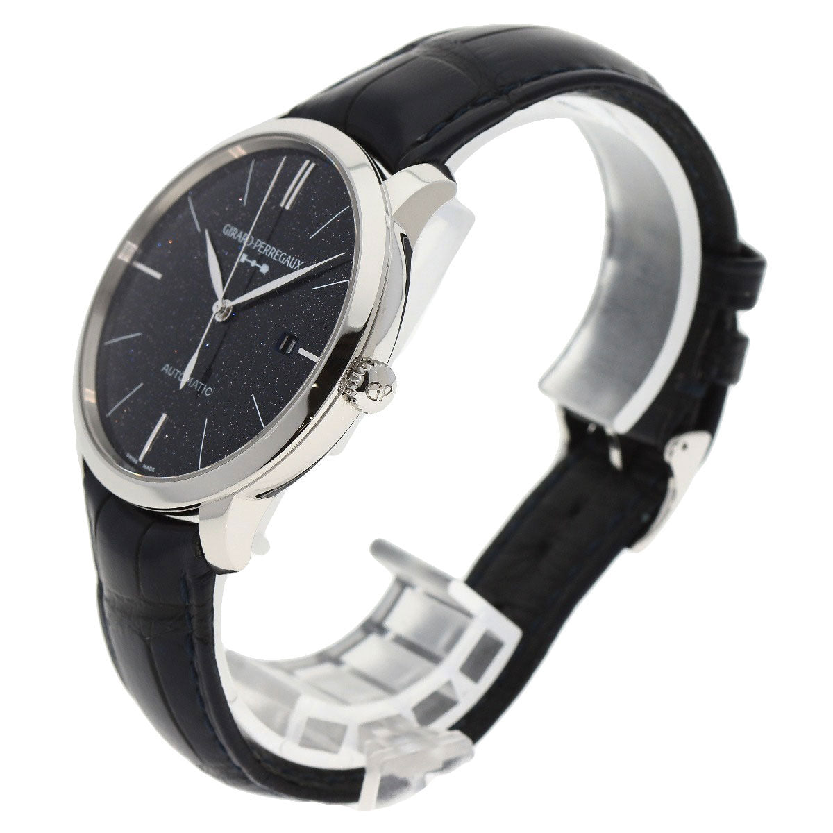 GIRARD-PERREGAUX 1966 Orion Aventurine Watches 49555-11-435-BB4A Stainless Steel/Leather mens