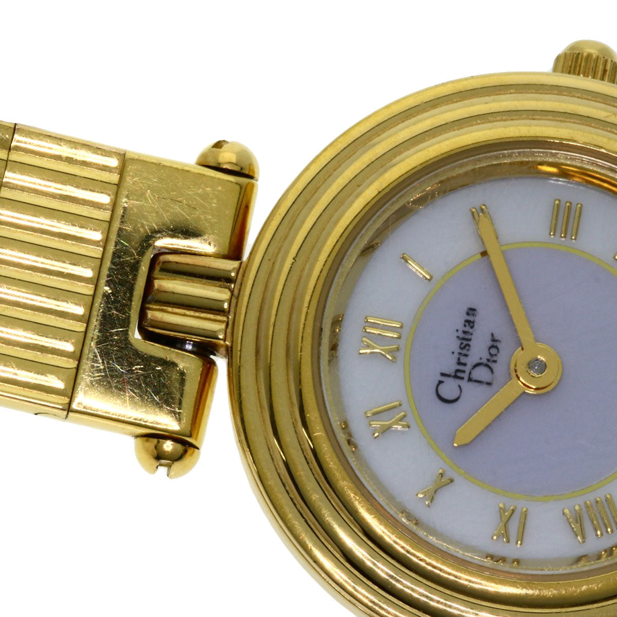 CHRISTIAN DIOR Round face Watches 3051 Gold Plated/Gold Plated Ladies