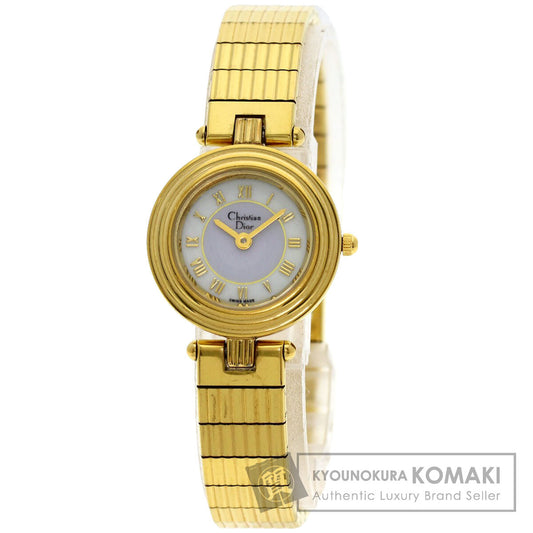 CHRISTIAN DIOR Round face Watches 3051 Gold Plated/Gold Plated Ladies