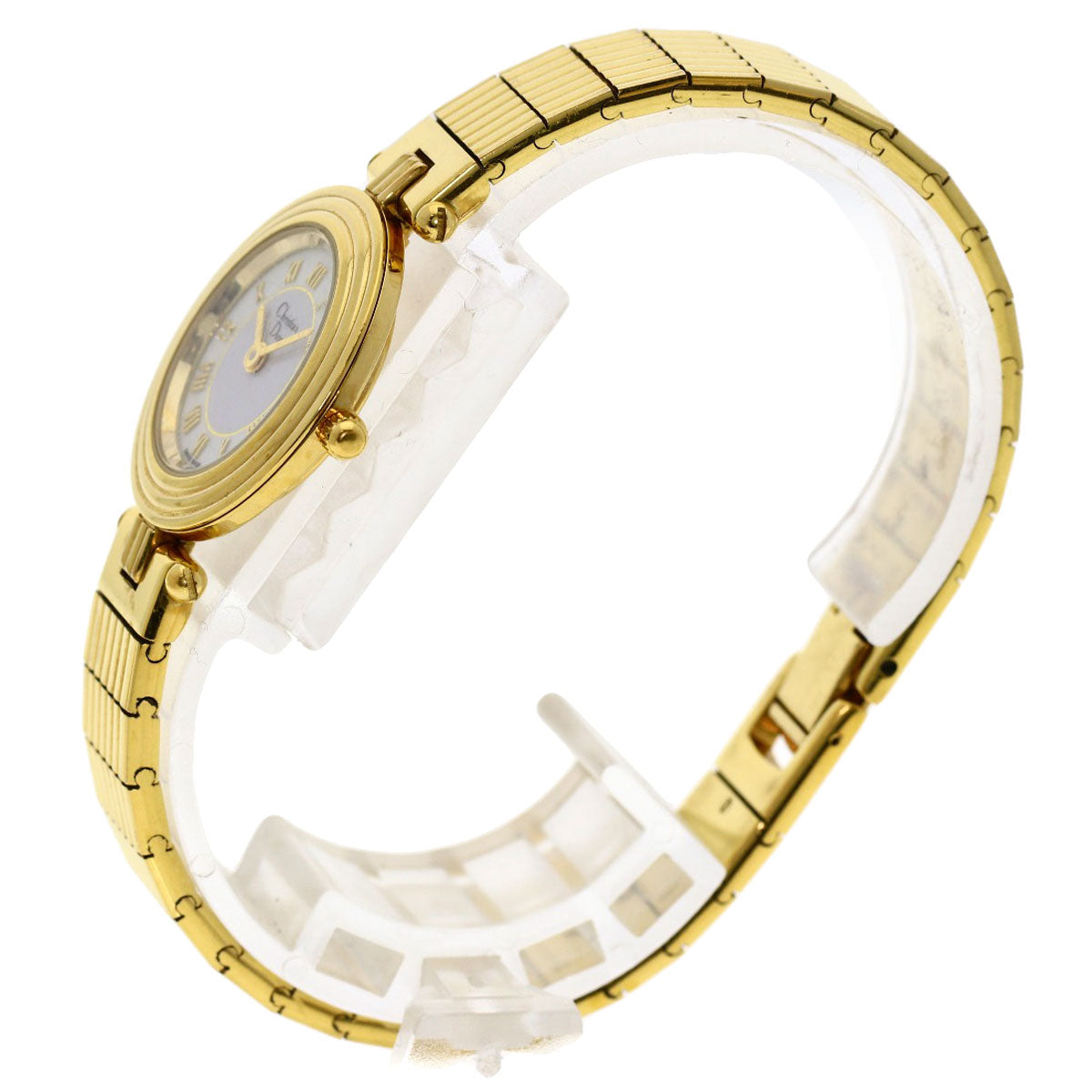 CHRISTIAN DIOR Round face Watches 3051 Gold Plated/Gold Plated Ladies