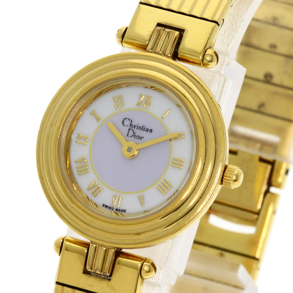 CHRISTIAN DIOR Round face Watches 3051 Gold Plated/Gold Plated Ladies