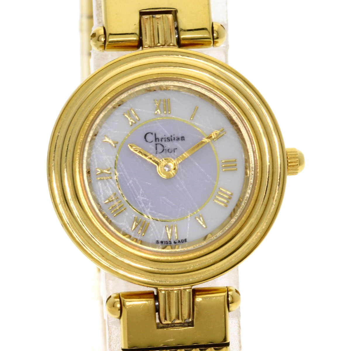 CHRISTIAN DIOR Round face Watches 3051 Gold Plated/Gold Plated Ladies