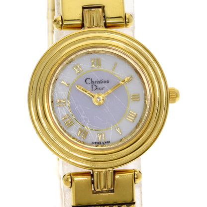 CHRISTIAN DIOR Round face Watches 3051 Gold Plated/Gold Plated Ladies