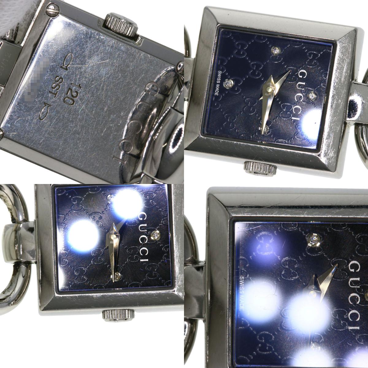 GUCCI Tornavoni 4PDiamond Watches 120 Stainless Steel/Stainless Steel Ladies