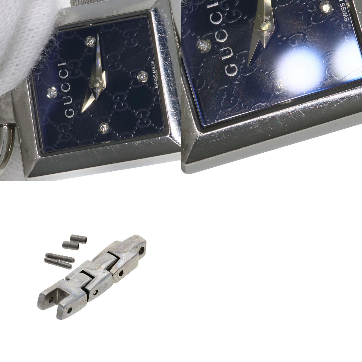 GUCCI Tornavoni 4PDiamond Watches 120 Stainless Steel/Stainless Steel Ladies