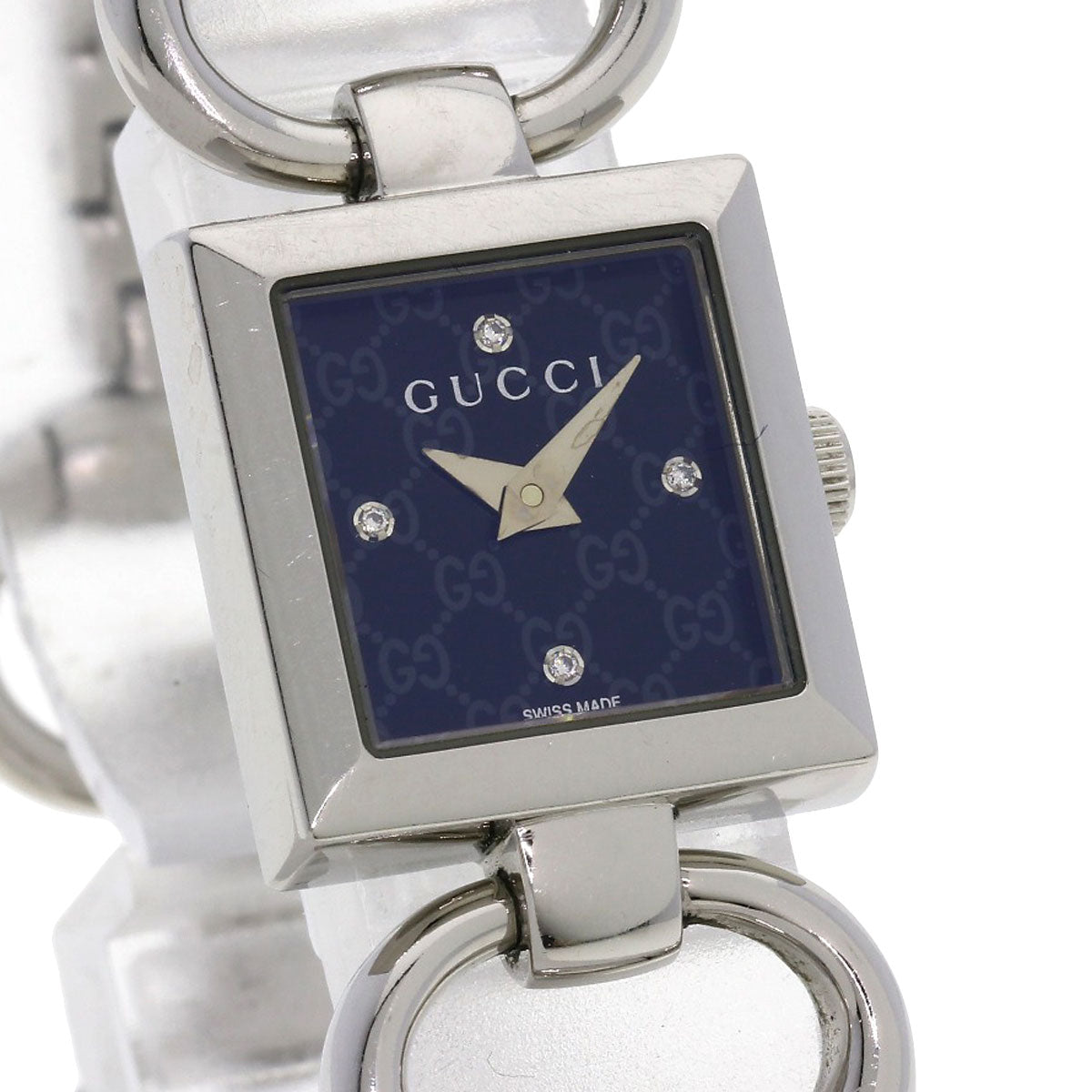 GUCCI Tornavoni 4PDiamond Watches 120 Stainless Steel/Stainless Steel Ladies