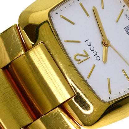 GUCCI Square face Watches 8500M Gold Plated/Gold Plated mens