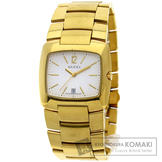 GUCCI Square face Watches 8500M Gold Plated/Gold Plated mens