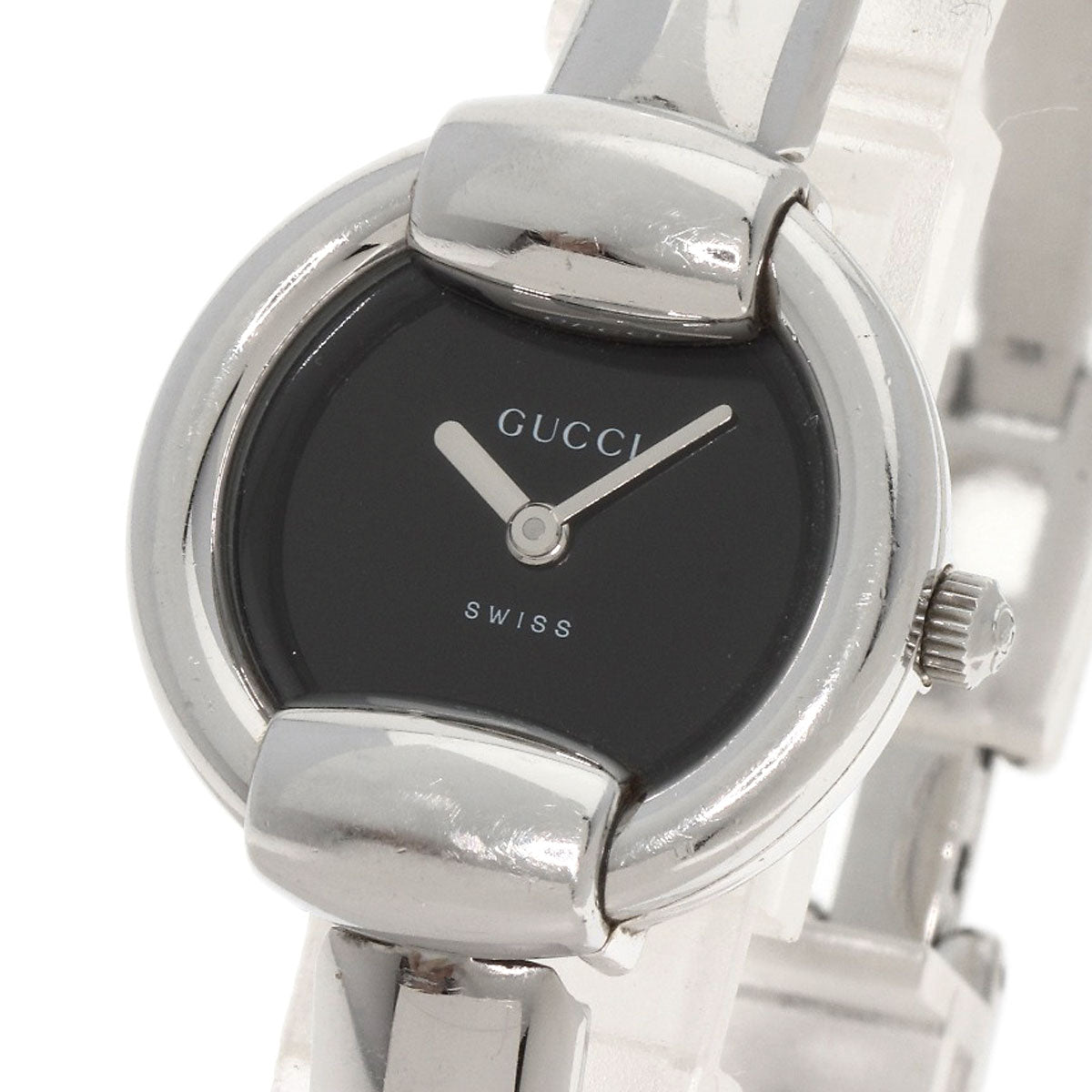GUCCI Round face Watches 1400L Stainless Steel/Stainless Steel Ladies