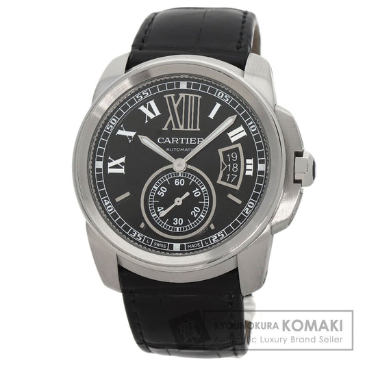 CARTIER Calibur de Cartier Watches W7100014 Stainless Steel/Leather mens