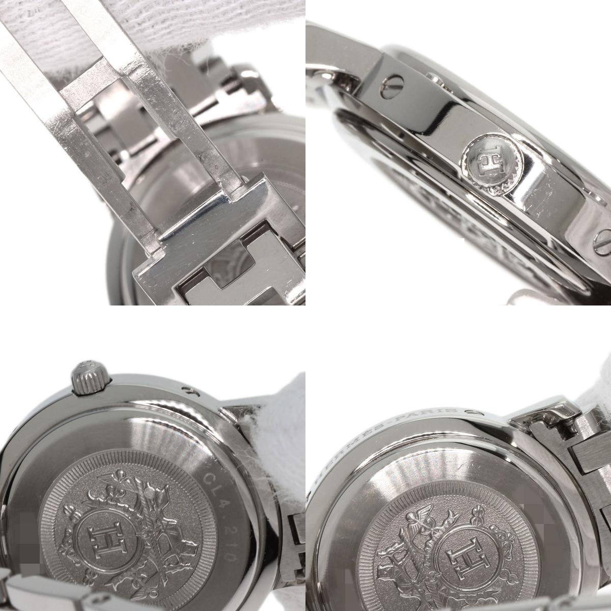 HERMES Clipper Nacre Watches CL4.210 Stainless Steel/Stainless Steel Ladies