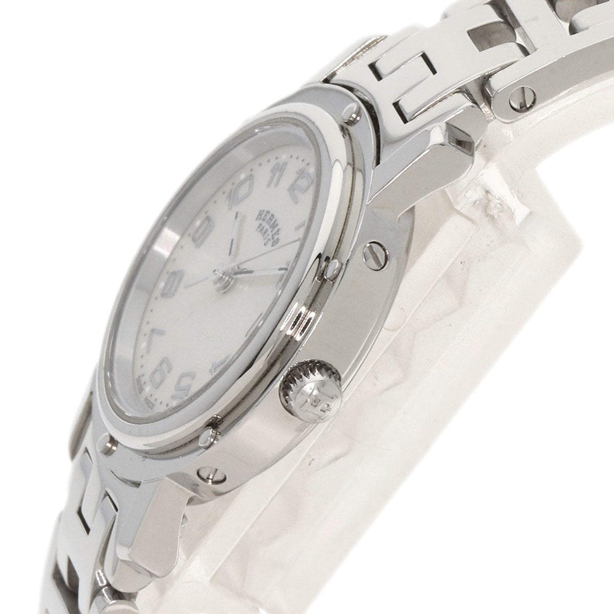 HERMES Clipper Nacre Watches CL4.210 Stainless Steel/Stainless Steel Ladies