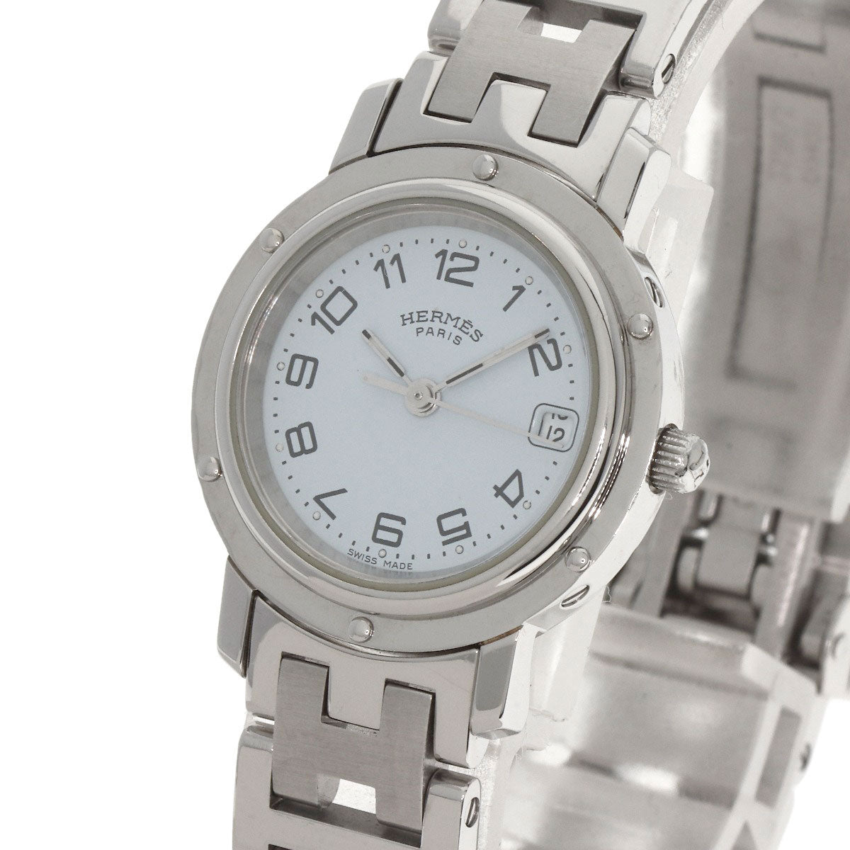 HERMES Clipper Watches CL4.210 Stainless Steel/Stainless Steel Ladies