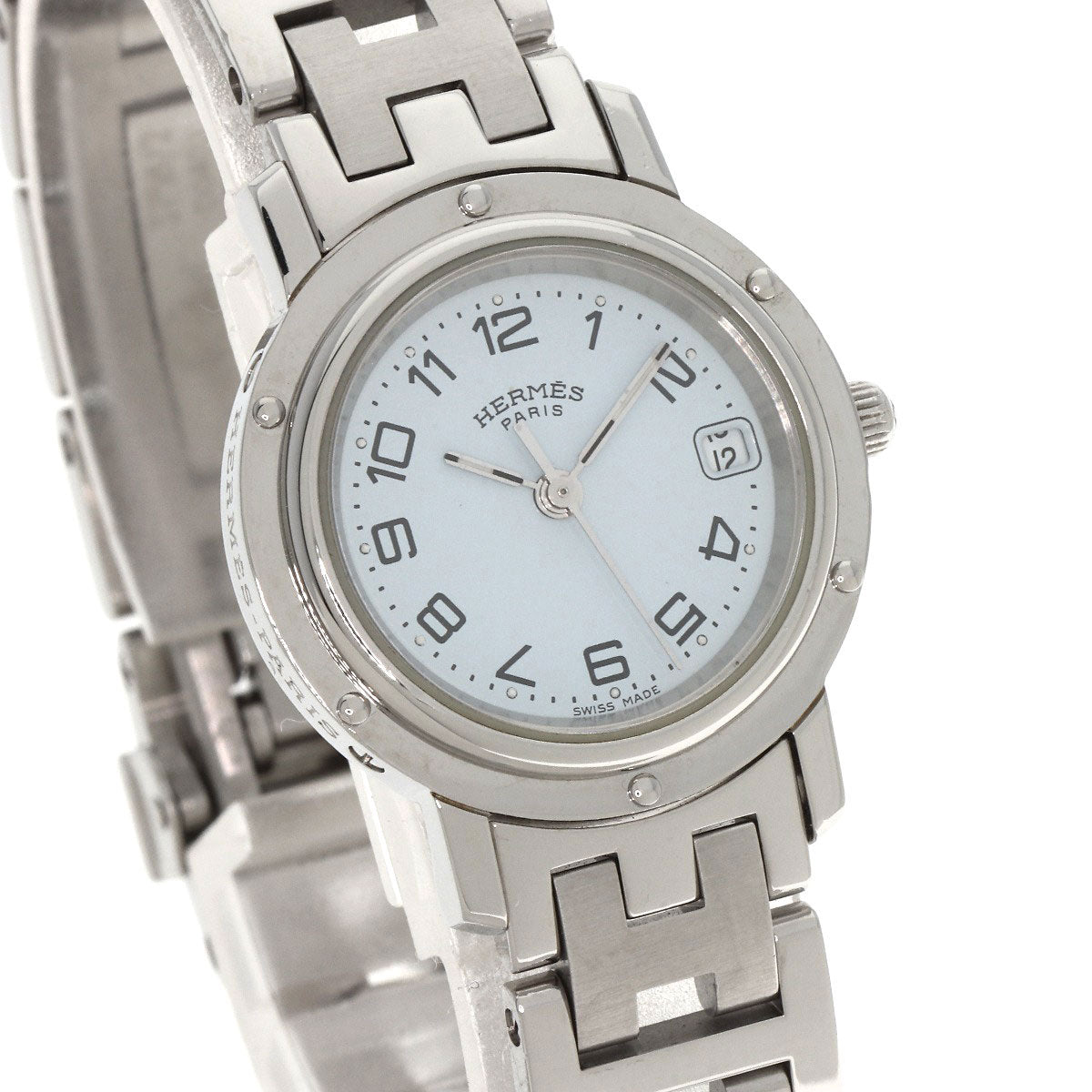 HERMES Clipper Watches CL4.210 Stainless Steel/Stainless Steel Ladies