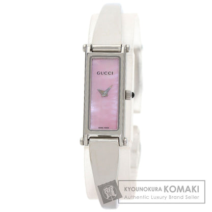 GUCCI Square face Watches 1500L Stainless Steel/Stainless Steel Ladies