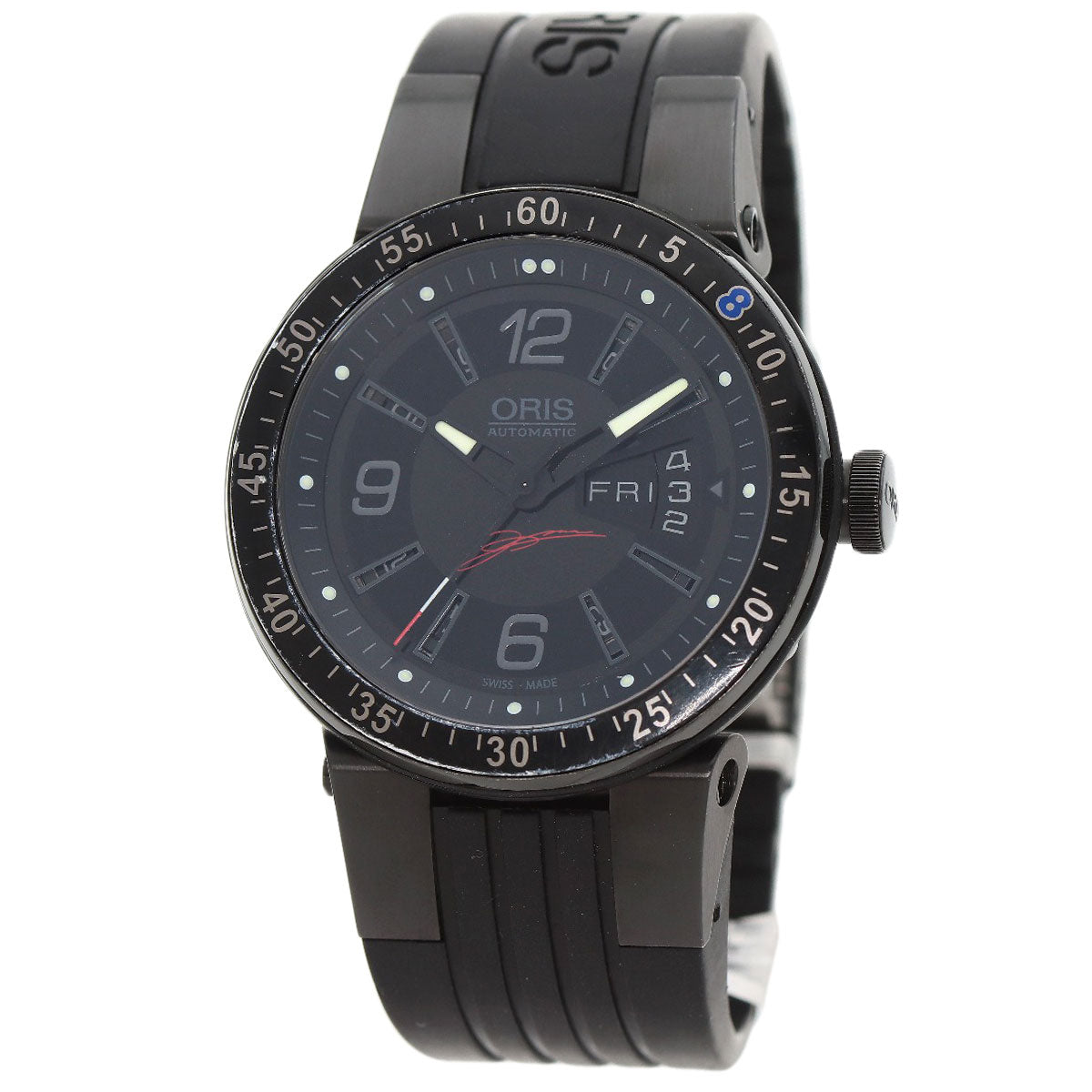 ORIS Day-Date Edition Model Kazuki Nakajima Limited to 1088 pieces worldwide Watches 7613-47 Stainless Steel/Rubber mens