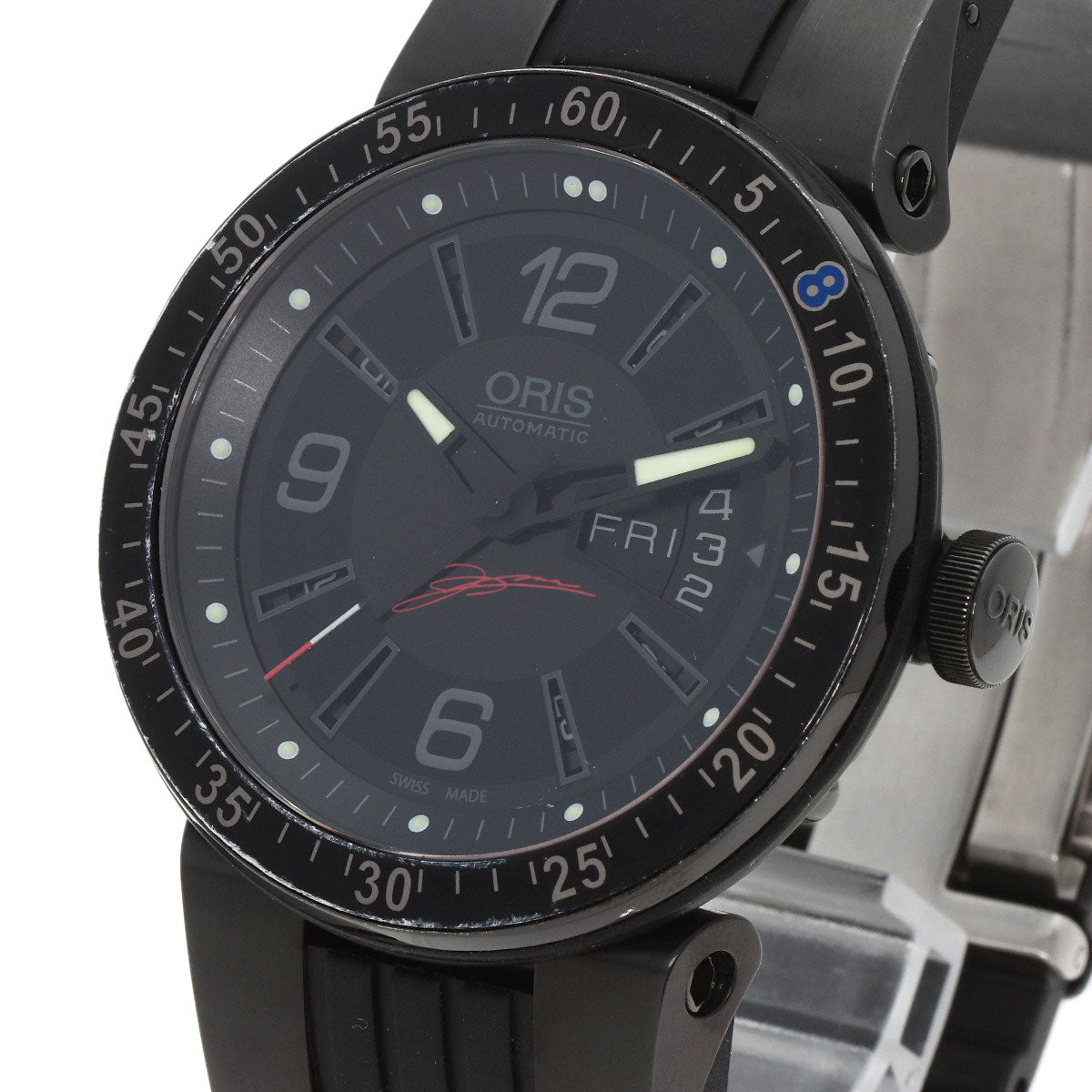 ORIS Day-Date Edition Model Kazuki Nakajima Limited to 1088 pieces worldwide Watches 7613-47 Stainless Steel/Rubber mens