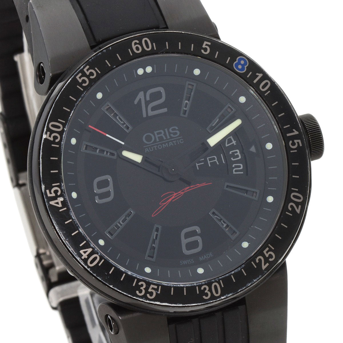ORIS Day-Date Edition Model Kazuki Nakajima Limited to 1088 pieces worldwide Watches 7613-47 Stainless Steel/Rubber mens
