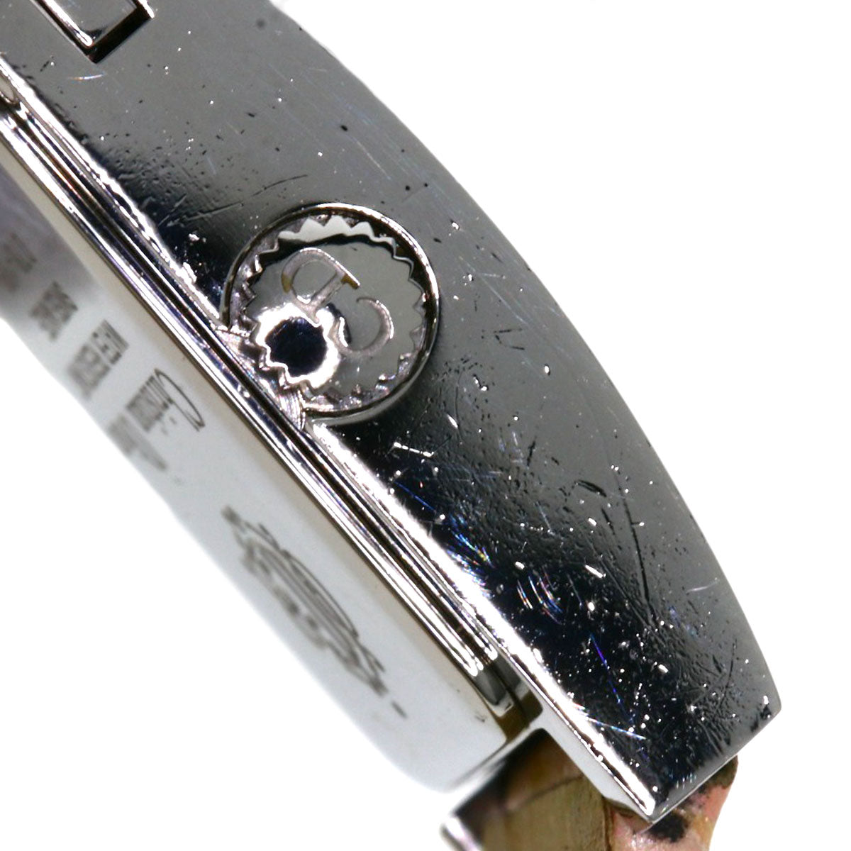 CHRISTIAN DIOR Maris Watches D78-109 Stainless Steel/Leather Ladies