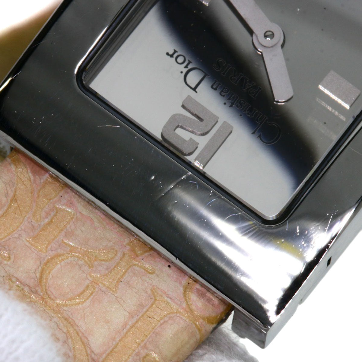 CHRISTIAN DIOR Maris Watches D78-109 Stainless Steel/Leather Ladies