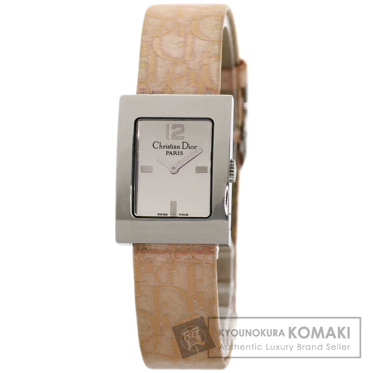 CHRISTIAN DIOR Maris Watches D78-109 Stainless Steel/Leather Ladies
