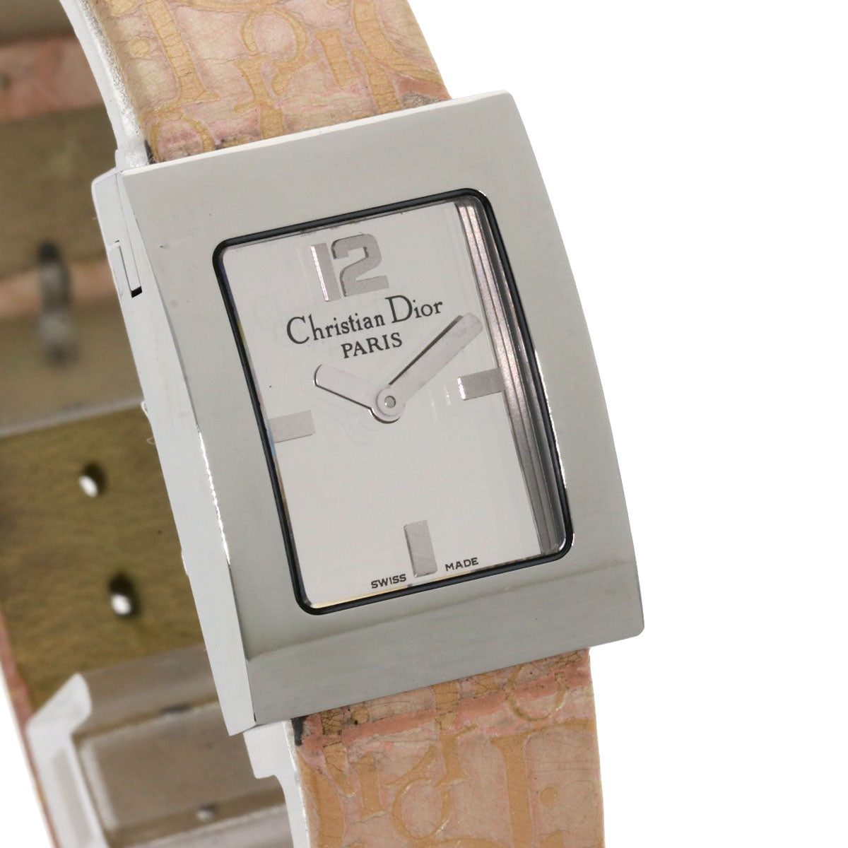 CHRISTIAN DIOR Maris Watches D78-109 Stainless Steel/Leather Ladies