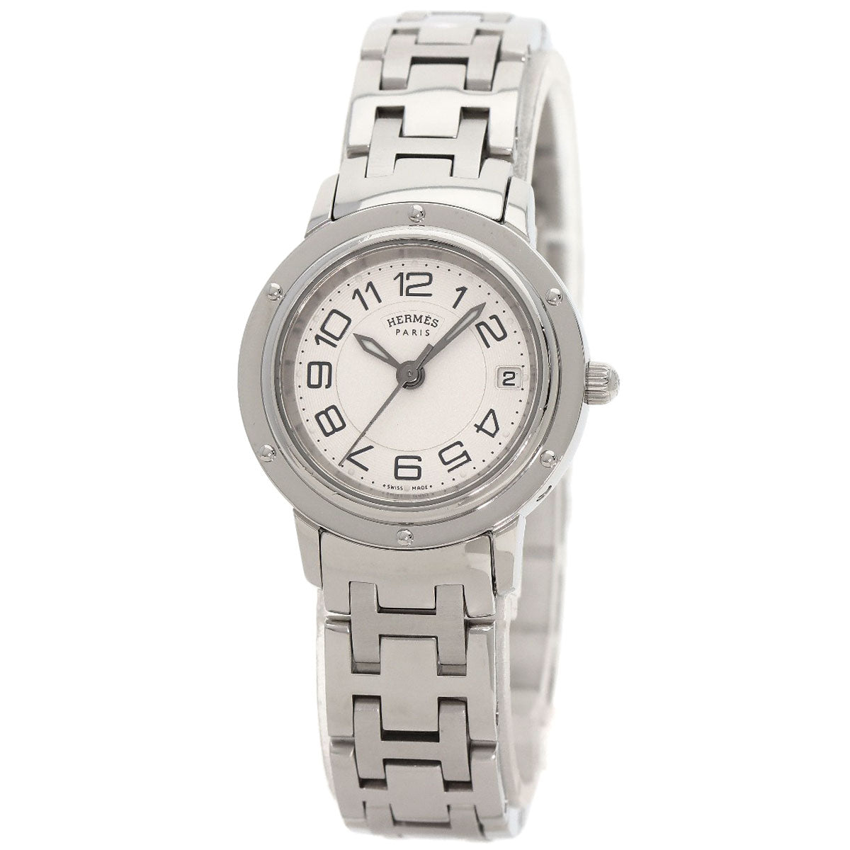 HERMES Clipper Classic Watches CP1.210 Stainless Steel/Stainless Steel Ladies
