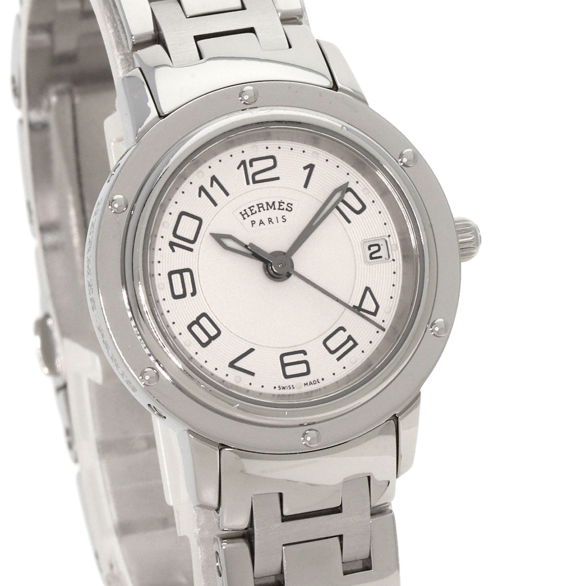 HERMES Clipper Classic Watches CP1.210 Stainless Steel/Stainless Steel Ladies