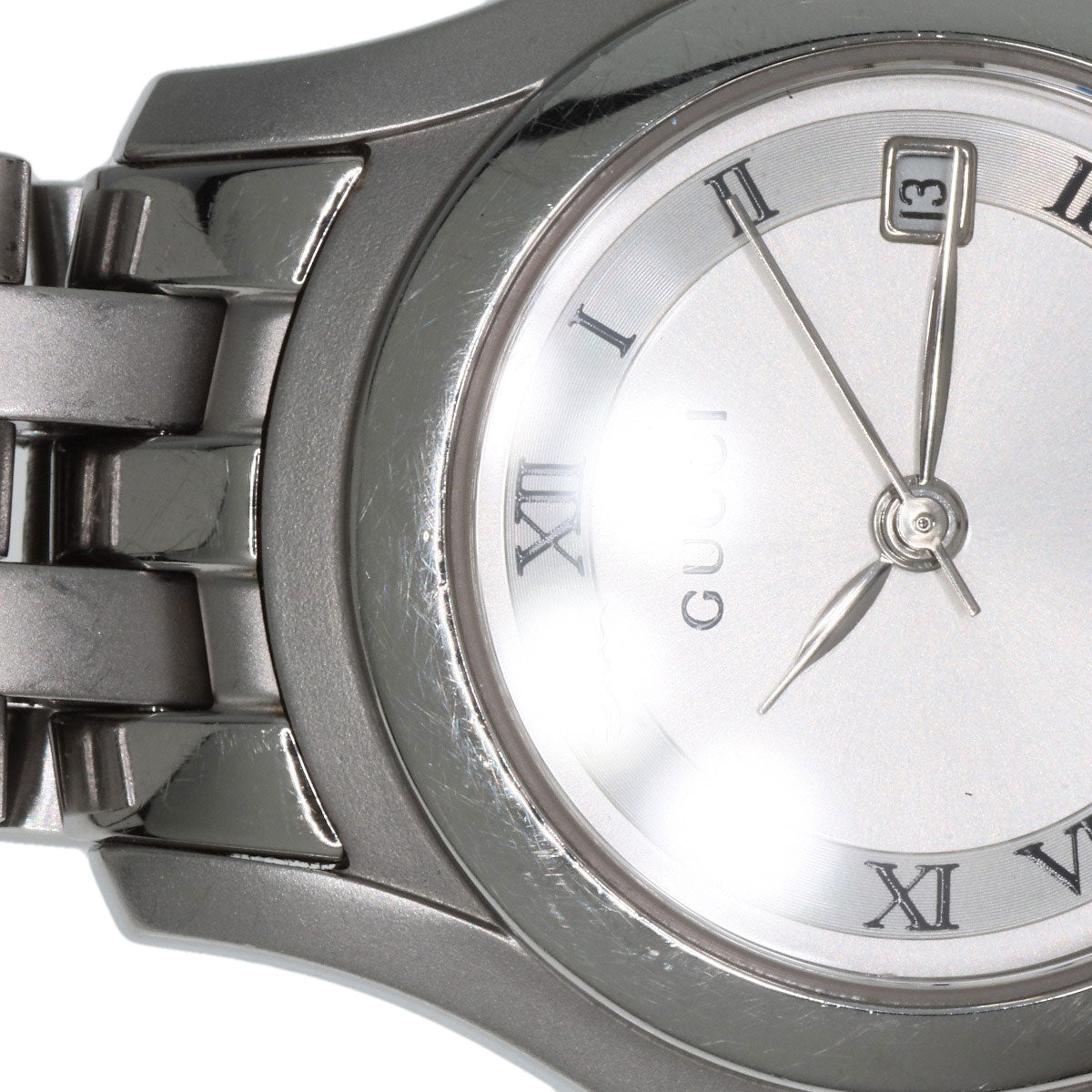 GUCCI Round face Watches 5500L Stainless Steel/Stainless Steel Ladies