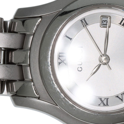 GUCCI Round face Watches 5500L Stainless Steel/Stainless Steel Ladies