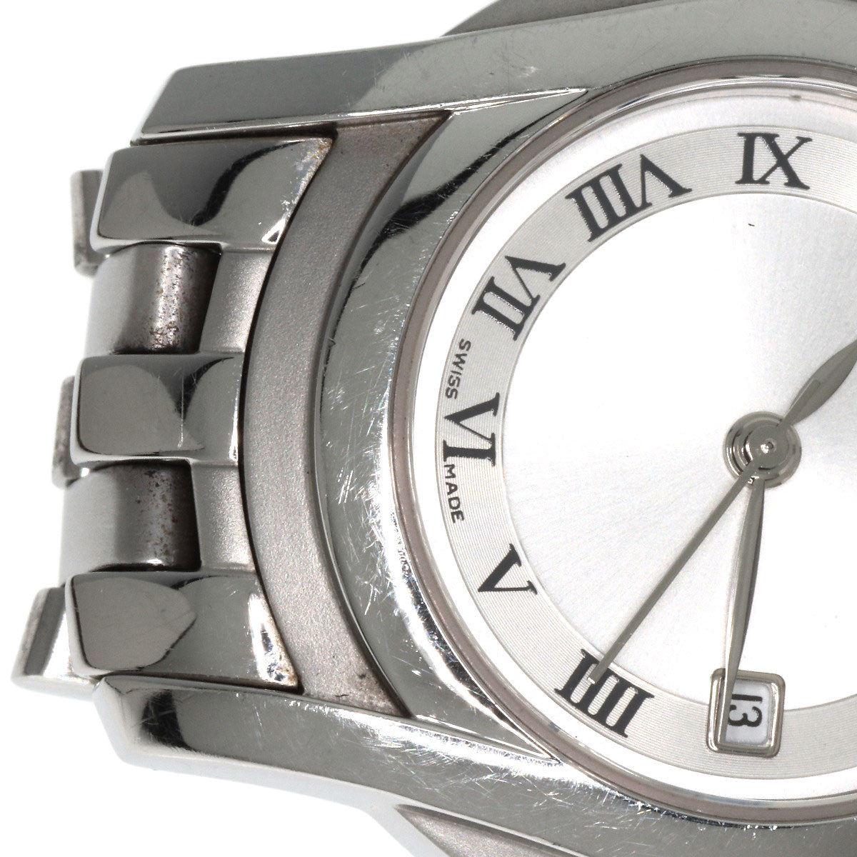 GUCCI Round face Watches 5500L Stainless Steel/Stainless Steel Ladies