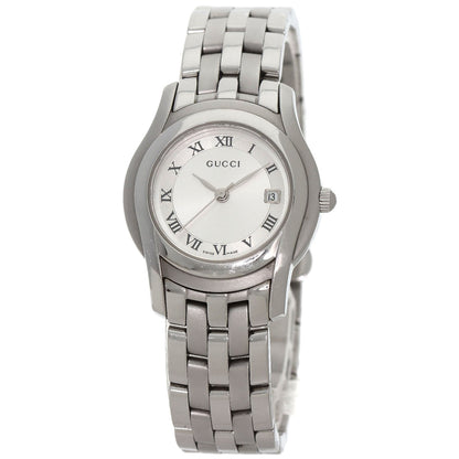 GUCCI Round face Watches 5500L Stainless Steel/Stainless Steel Ladies