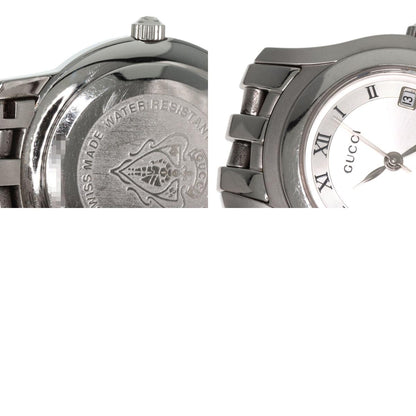 GUCCI Round face Watches 5500L Stainless Steel/Stainless Steel Ladies