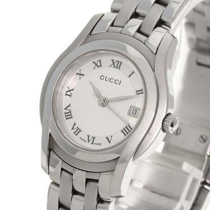 GUCCI Round face Watches 5500L Stainless Steel/Stainless Steel Ladies