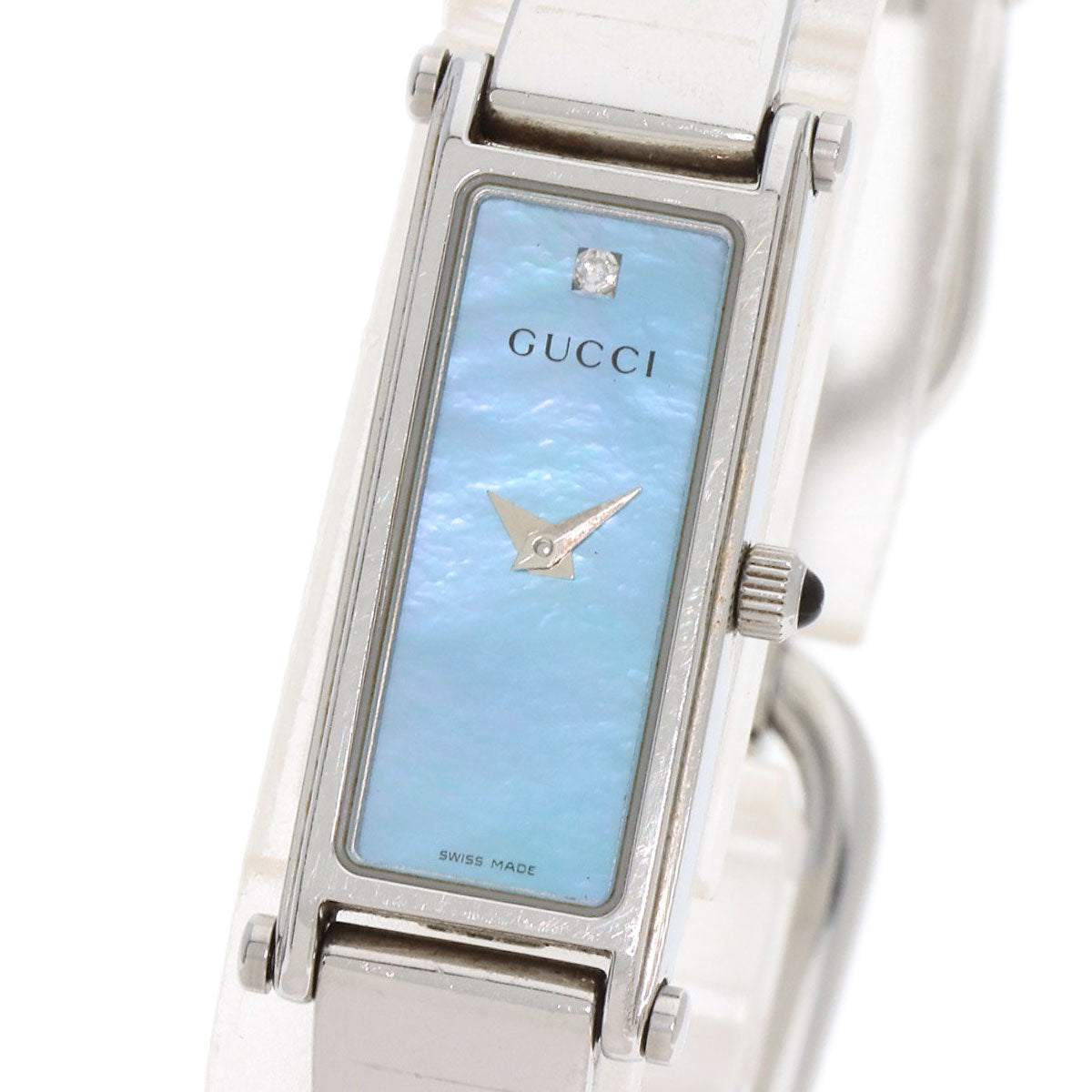 GUCCI Square face Watches 1500L Stainless Steel/Stainless Steel Ladies