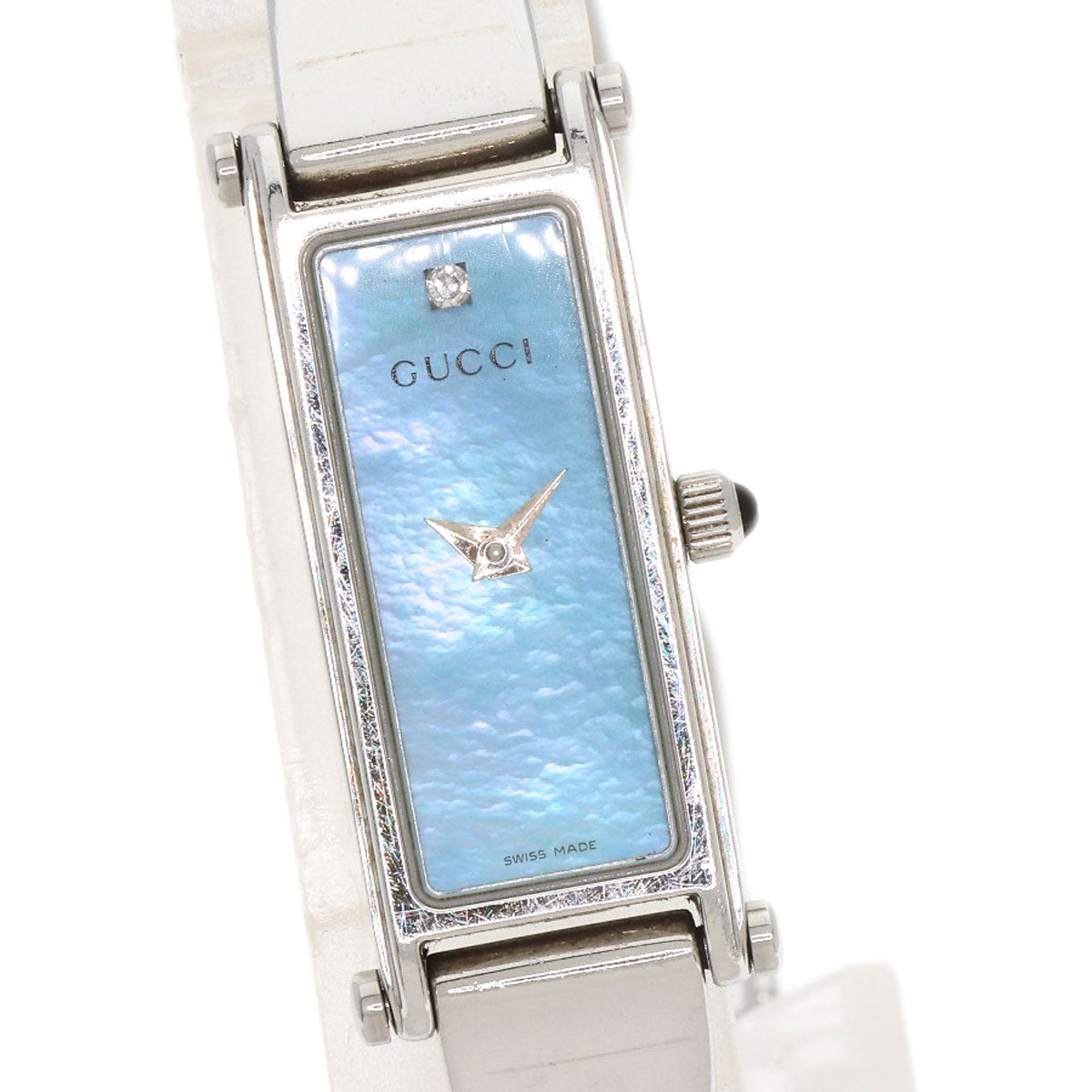 GUCCI Square face Watches 1500L Stainless Steel/Stainless Steel Ladies