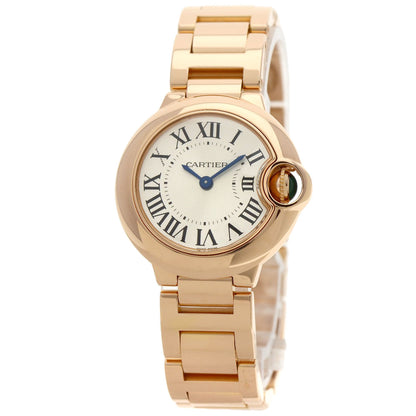 CARTIER Baron Blue 1.1" Watches W69002Z2 K18 Pink Gold/18K Pink Gold Ladies