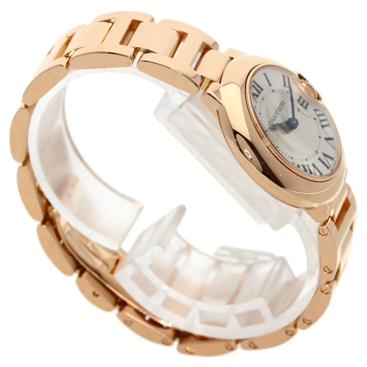 CARTIER Baron Blue 1.1" Watches W69002Z2 K18 Pink Gold/18K Pink Gold Ladies