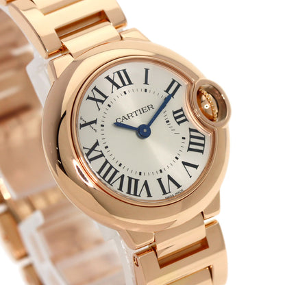 CARTIER Baron Blue 1.1" Watches W69002Z2 K18 Pink Gold/18K Pink Gold Ladies