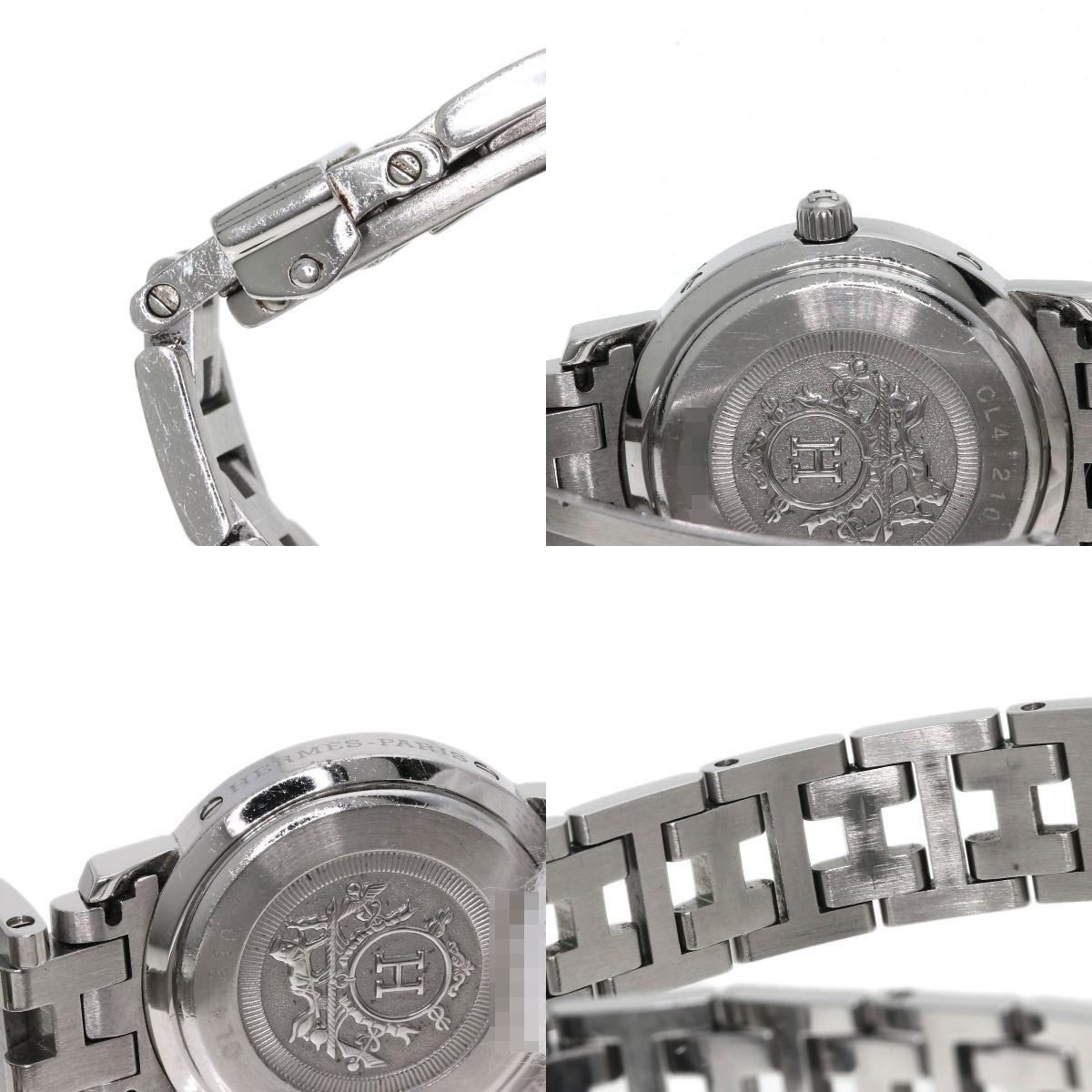 HERMES Clipper Nacre Watches CL4.210 Stainless Steel/Stainless Steel Ladies
