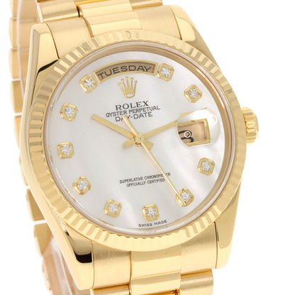 ROLEX Day Date 10P Diamond Watches 118238NG K18 Yellow Gold/18K Yellow Gold mens