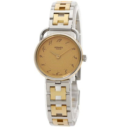 HERMES Arceau Watches Stainless Steel/SSxGP Ladies