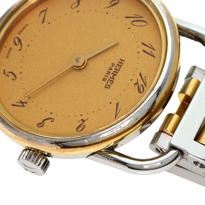 HERMES Arceau Watches Stainless Steel/SSxGP Ladies