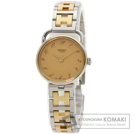 HERMES Arceau Watches Stainless Steel/SSxGP Ladies