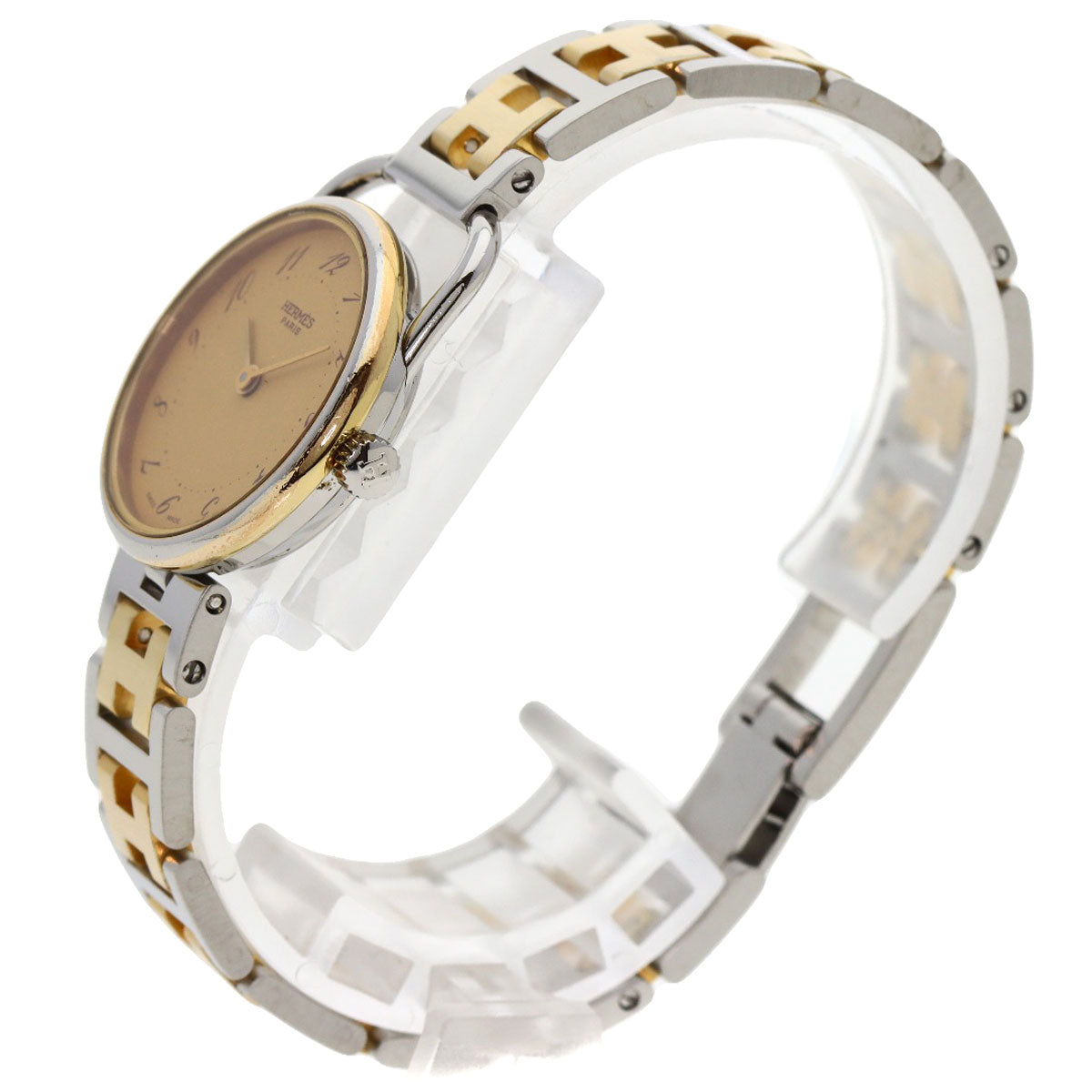 HERMES Arceau Watches Stainless Steel/SSxGP Ladies